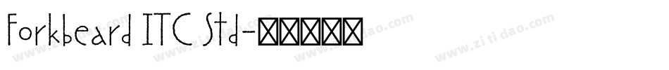 Forkbeard ITC Std字体转换